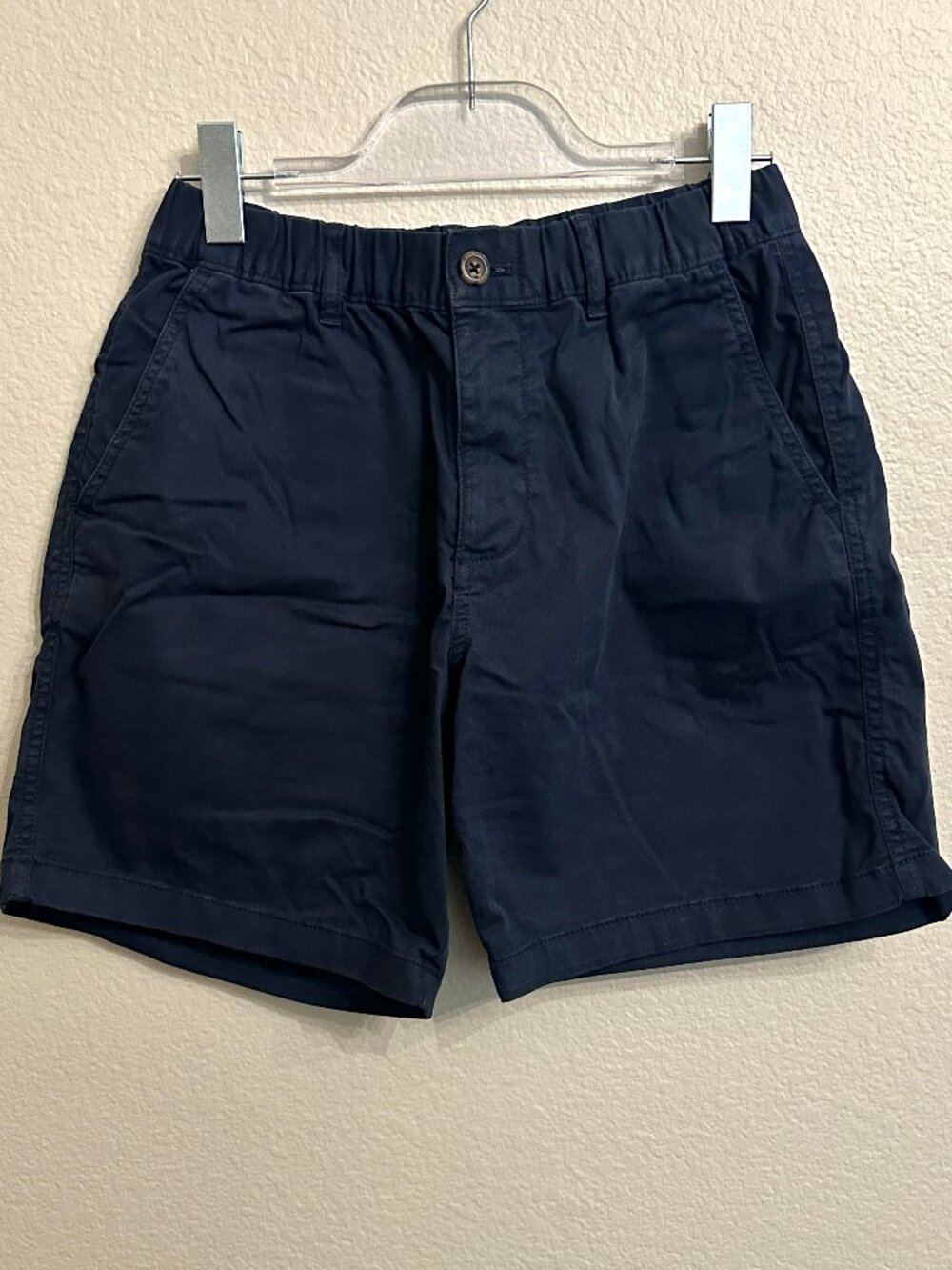 Bearbottom Clothing Navy Elastic Stretch Waist Shorts 7"